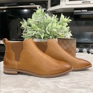 Madewell brown leather ankle booties size 7